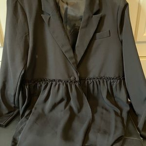 Simply Vera Black Blazer with sheer bottom